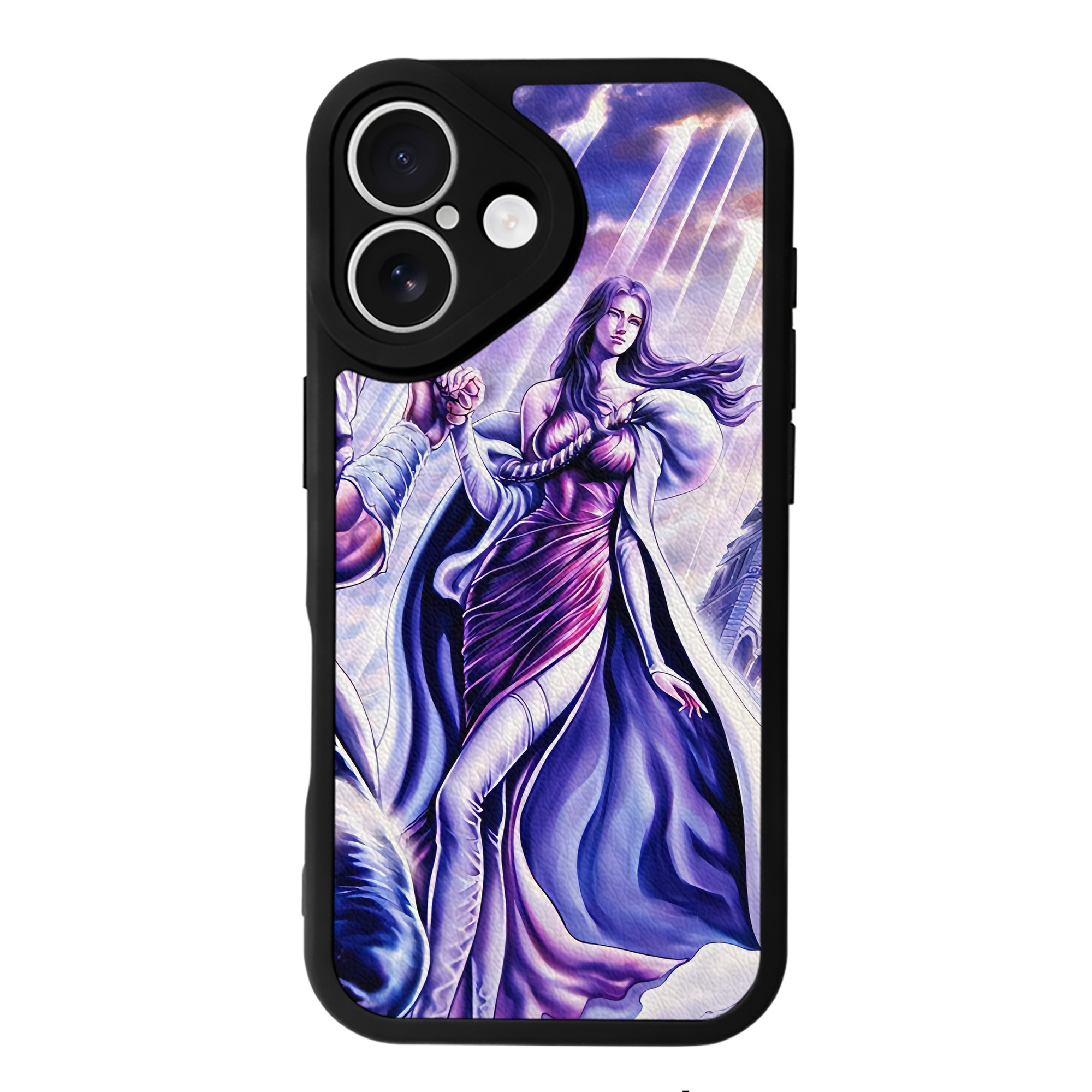 （画像用） 北斗の拳 Fist of the North Star 【iPhone 16シリーズ対応】シリコンスマホケース（レザー調） 材質：シリコン